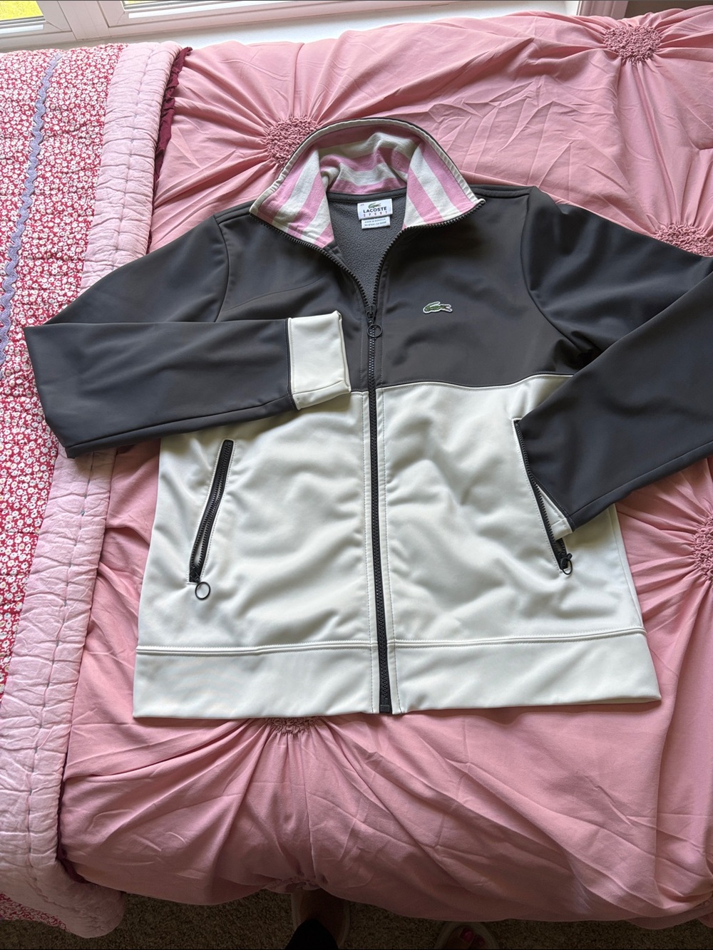 Lacoste Sport Women’s Two-Tone  Zip Jacket